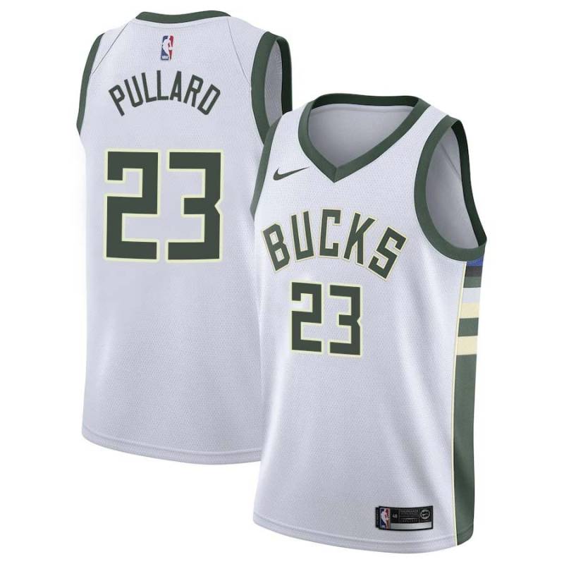 White Anthony Pullard Bucks #23 Twill Basketball Jersey FREE SHIPPING