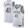 White Hank McDowell Bucks #41 Twill Basketball Jersey FREE SHIPPING