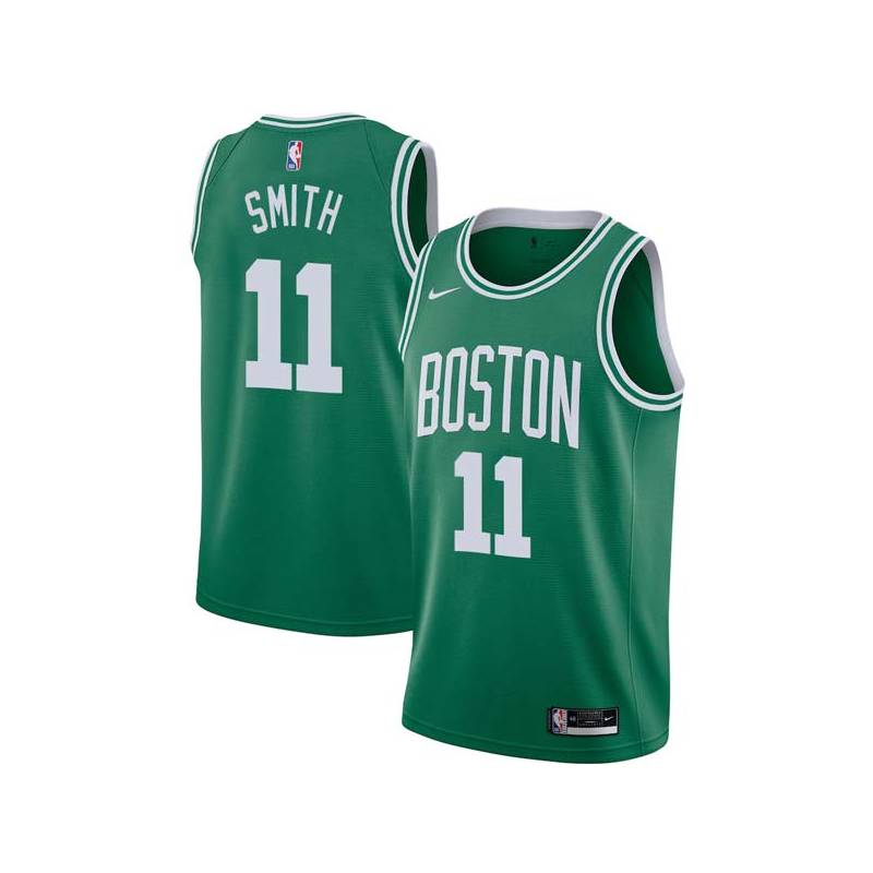 Green Michael Smith Twill Basketball Jersey -Celtics #11 Smith Twill Jerseys, FREE SHIPPING