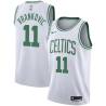 White Stojko Vrankovic Twill Basketball Jersey -Celtics #11 Vrankovic Twill Jerseys, FREE SHIPPING