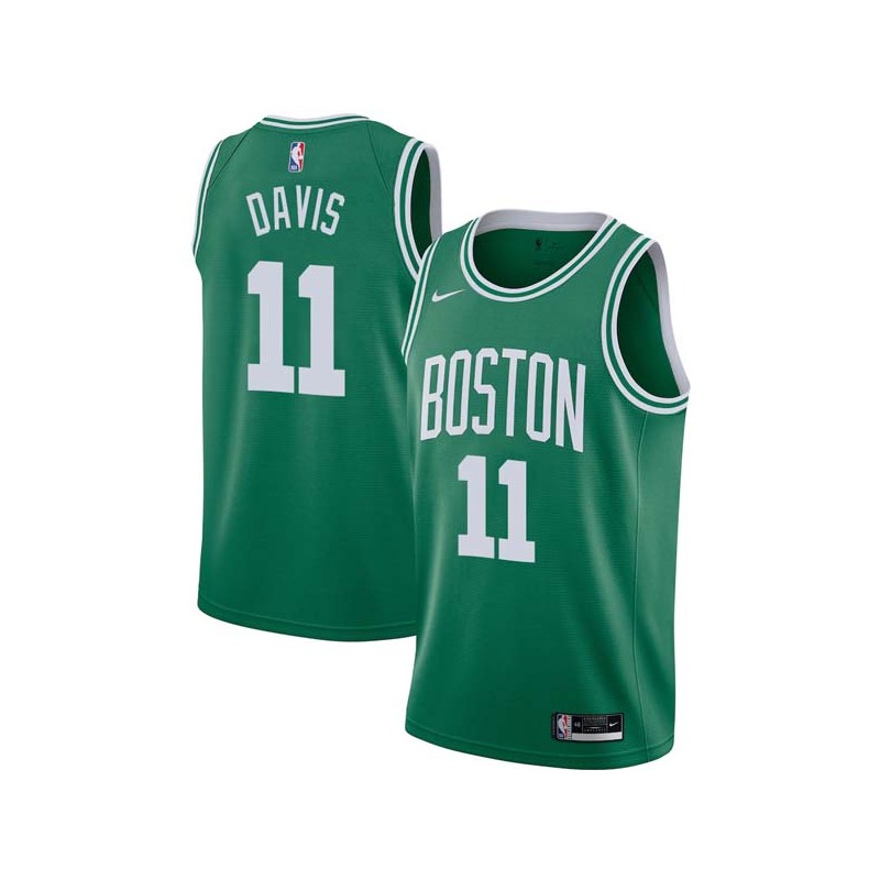 Green Glen Davis Twill Basketball Jersey -Celtics #11 Davis Twill Jerseys, FREE SHIPPING