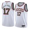 White_Throwback Chris Douglas-Roberts Bucks #17 Twill Basketball Jersey FREE SHIPPING