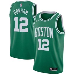 Green Bob Donham Twill Basketball Jersey -Celtics #12 Donham Twill Jerseys, FREE SHIPPING