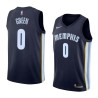 Navy JaMychal Green Grizzlies #0 Twill Basketball Jersey FREE SHIPPING