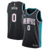 Black_Throwback JaMychal Green Grizzlies #0 Twill Basketball Jersey FREE SHIPPING