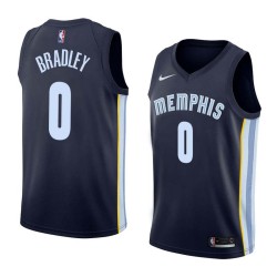 Navy Avery Bradley Grizzlies #0 Twill Basketball Jersey FREE SHIPPING