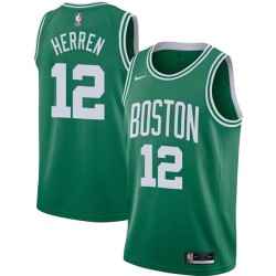 Green Chris Herren Twill Basketball Jersey -Celtics #12 Herren Twill Jerseys, FREE SHIPPING