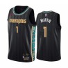 Black_City Jarell Martin Grizzlies #1 Twill Basketball Jersey FREE SHIPPING