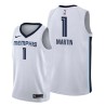 White Jarell Martin Grizzlies #1 Twill Basketball Jersey FREE SHIPPING