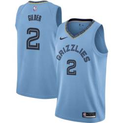 Beale_Street_Blue2 Trey Gilder Grizzlies #2 Twill Basketball Jersey FREE SHIPPING
