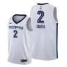 White Russ Smith Grizzlies #2 Twill Basketball Jersey FREE SHIPPING