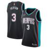 Black_Throwback Allen Iverson Grizzlies #3 Twill Basketball Jersey FREE SHIPPING
