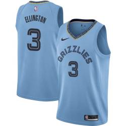 Beale_Street_Blue2 Wayne Ellington Grizzlies #3 Twill Basketball Jersey FREE SHIPPING