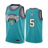 Green_Throwback Courtney Lee Grizzlies #5 Twill Basketball Jersey FREE SHIPPING