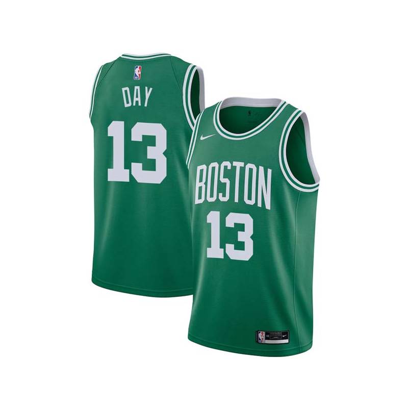 Green Todd Day Twill Basketball Jersey -Celtics #13 Day Twill Jerseys, FREE SHIPPING