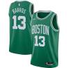 Green Dana Barros Twill Basketball Jersey -Celtics #13 Barros Twill Jerseys, FREE SHIPPING