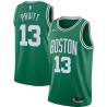 Green Gabe Pruitt Twill Basketball Jersey -Celtics #13 Pruitt Twill Jerseys, FREE SHIPPING