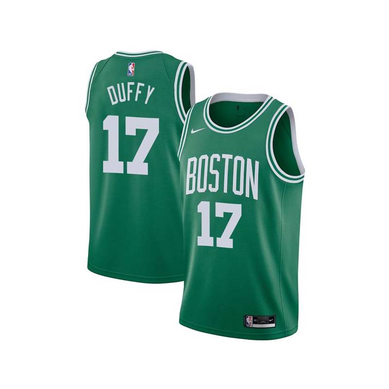 Green Bob Duffy Twill Basketball Jersey -Celtics #17 Duffy Twill Jerseys, FREE SHIPPING