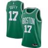 Green Bob Duffy Twill Basketball Jersey -Celtics #17 Duffy Twill Jerseys, FREE SHIPPING