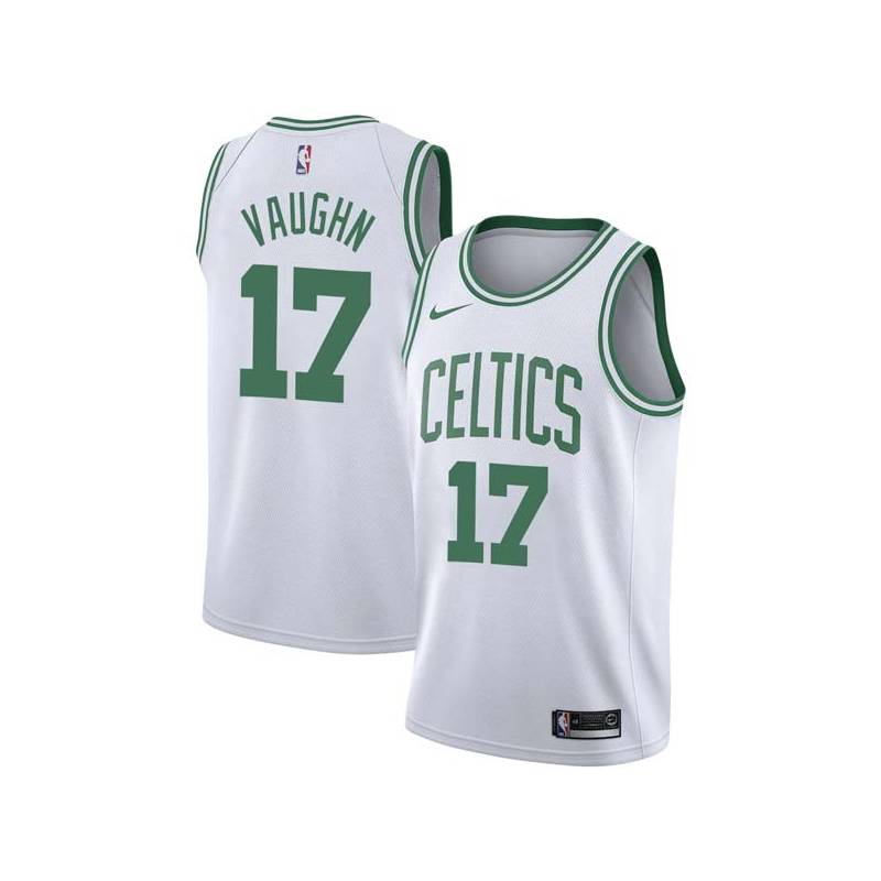 White Virgil Vaughn Twill Basketball Jersey -Celtics #17 Vaughn Twill Jerseys, FREE SHIPPING