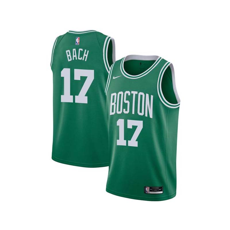 Green Johnny Bach Twill Basketball Jersey -Celtics #17 Bach Twill Jerseys, FREE SHIPPING