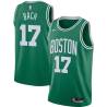 Green Johnny Bach Twill Basketball Jersey -Celtics #17 Bach Twill Jerseys, FREE SHIPPING