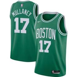 Green Joe Mullaney Twill Basketball Jersey -Celtics #17 Mullaney Twill Jerseys, FREE SHIPPING