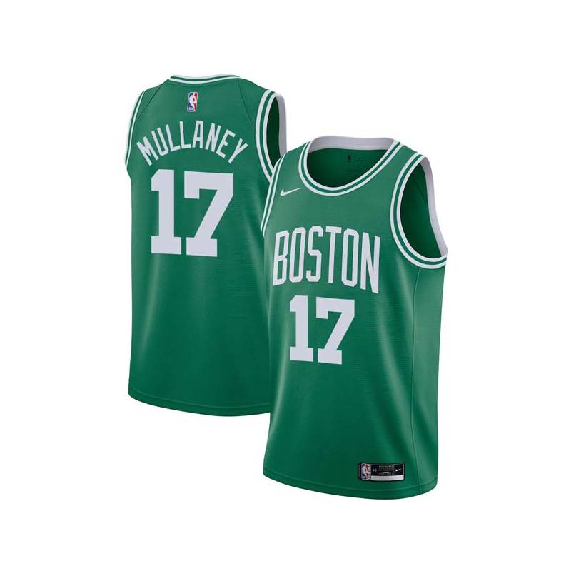 Green Joe Mullaney Twill Basketball Jersey -Celtics #17 Mullaney Twill Jerseys, FREE SHIPPING