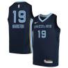 Navy2 PJ Hairston Grizzlies #19 Twill Basketball Jersey FREE SHIPPING