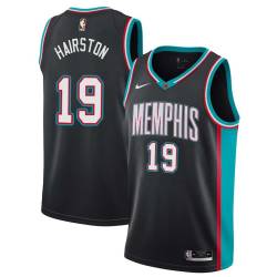 Black_Throwback PJ Hairston Grizzlies #19 Twill Basketball Jersey FREE SHIPPING