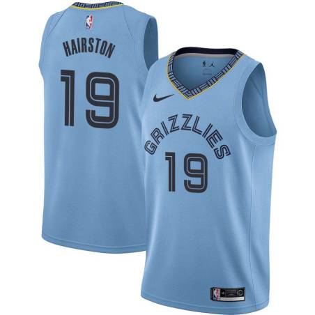 Beale_Street_Blue2 PJ Hairston Grizzlies #19 Twill Basketball Jersey FREE SHIPPING