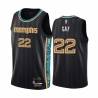 Black_City Rudy Gay Grizzlies #22 Twill Basketball Jersey FREE SHIPPING