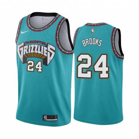 Green_Throwback Dillon Brooks Grizzlies #24 Twill Basketball Jersey FREE SHIPPING