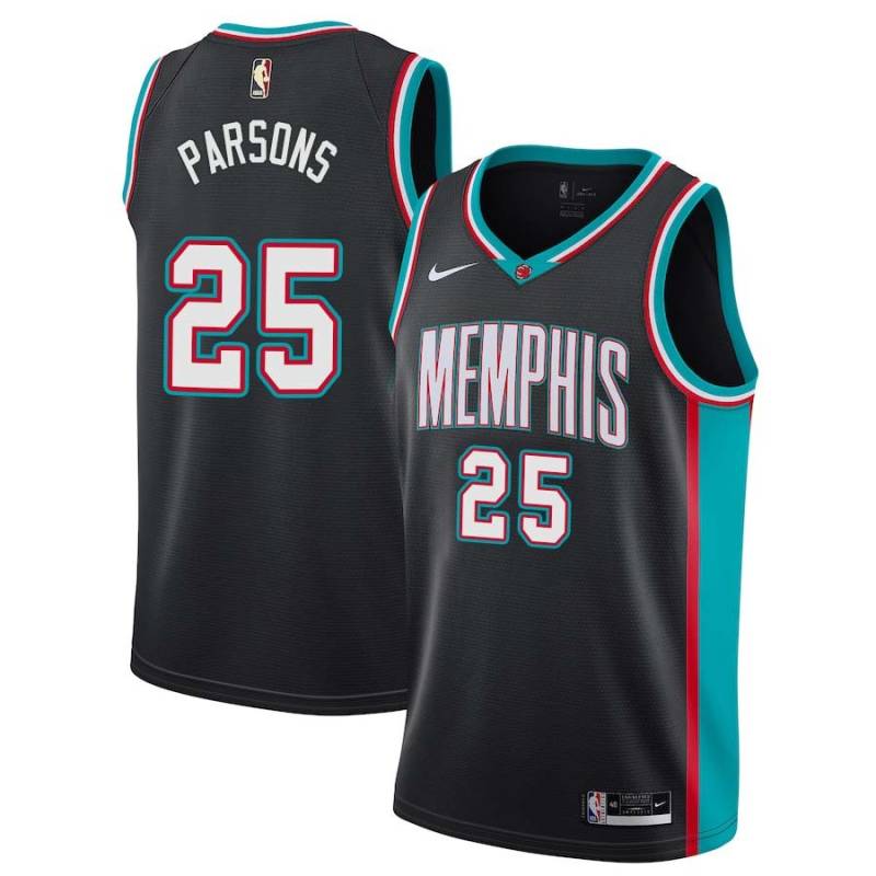 Black_Throwback Chandler Parsons Grizzlies #25 Twill Basketball Jersey FREE SHIPPING