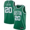 Green Al Lucas Twill Basketball Jersey -Celtics #20 Lucas Twill Jerseys, FREE SHIPPING