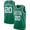 Green Fred Saunders Twill Basketball Jersey -Celtics #20 Saunders Twill Jerseys, FREE SHIPPING