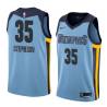Beale_Street_Blue Alex Stepheson Grizzlies #35 Twill Basketball Jersey FREE SHIPPING