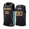 Black_City Bryant Reeves Grizzlies #50 Twill Basketball Jersey FREE SHIPPING