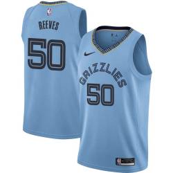 Beale_Street_Blue2 Bryant Reeves Grizzlies #50 Twill Basketball Jersey FREE SHIPPING