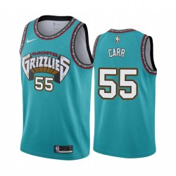 Green_Throwback Antoine Carr Grizzlies #55 Twill Basketball Jersey FREE SHIPPING