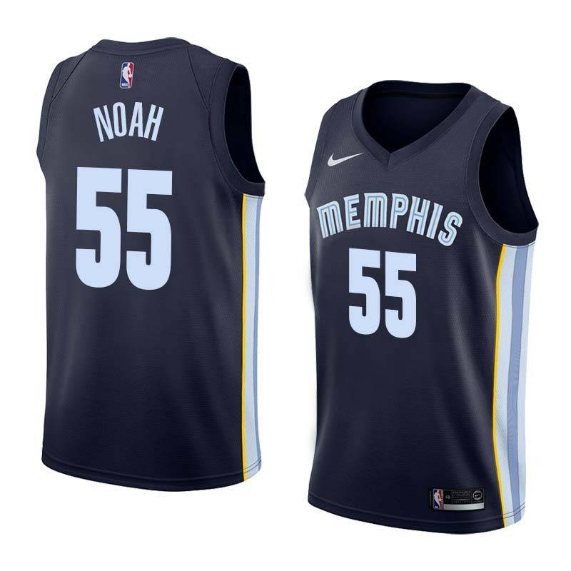 Navy Joakim Noah Grizzlies #55 Twill Basketball Jersey FREE SHIPPING