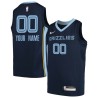 Navy2 Customized Memphis Grizzlies Twill Basketball Jersey FREE SHIPPING