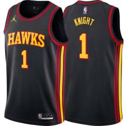 Black Nathan Knight Hawks #1 Twill Basketball Jersey FREE SHIPPING