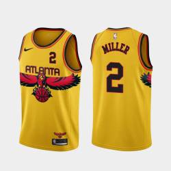 Yellow_City Anthony Miller Hawks #2 Twill Basketball Jersey FREE SHIPPING
