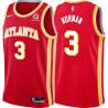 Torch_Red Ken Norman Hawks #3 Twill Basketball Jersey FREE SHIPPING