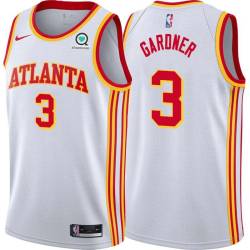 White Thomas Gardner Hawks #3 Twill Basketball Jersey FREE SHIPPING