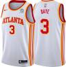 White Austin Daye Hawks #3 Twill Basketball Jersey FREE SHIPPING