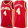 Torch_Red Tony Robertson Hawks #4 Twill Basketball Jersey FREE SHIPPING