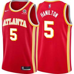 Torch_Red Daniel Hamilton Hawks #5 Twill Basketball Jersey FREE SHIPPING