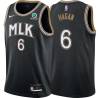 Black_City Cliff Hagan Hawks #6 Twill Basketball Jersey FREE SHIPPING